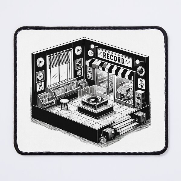 Item preview, Record shop designed and sold by OldSchoolRetro.