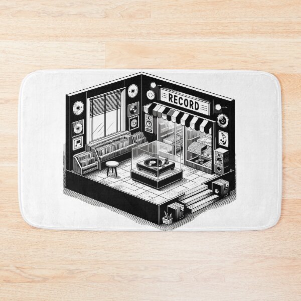 Item preview, Record shop designed and sold by OldSchoolRetro.