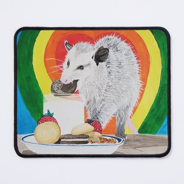 Item preview, Midnight Snack, Opossum Painting designed and sold by Joyful Chaos Art.