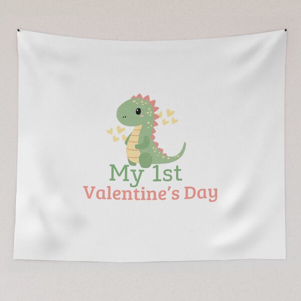 Item preview, Valentine's Day gifts Dinosaur Newborn Design My 1st Valentine's Day designed and sold by TheVirtualSpace.