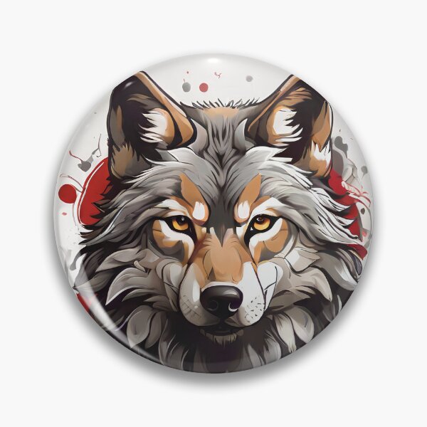Item preview, Crimson Streak Wolf designed and sold by CoolWolfDesigns.