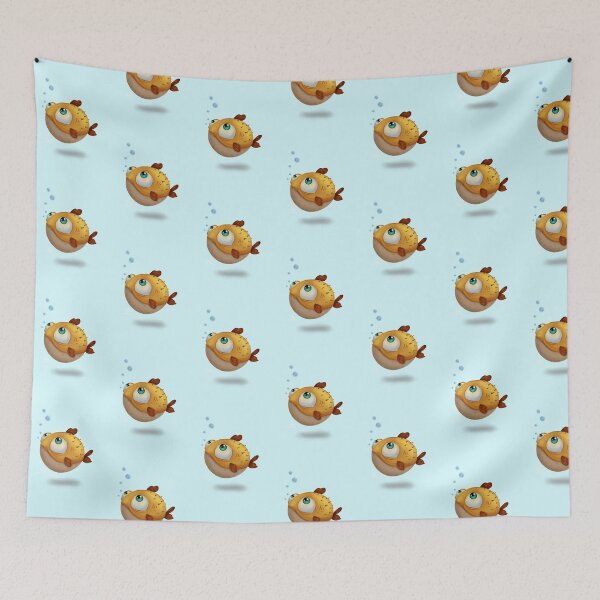 Item preview, puffer fish designed and sold by aalaaatef.
