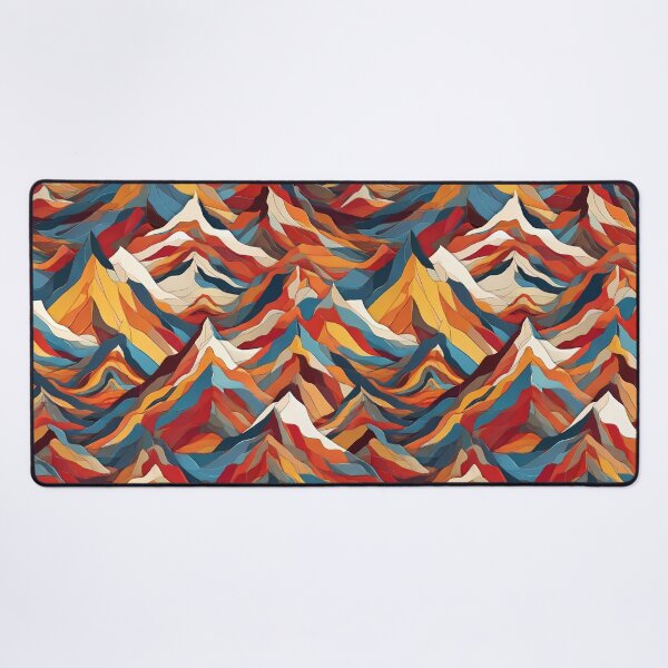 Item preview, Pattern of colorful mountains designed and sold by CreativeSparkzz.