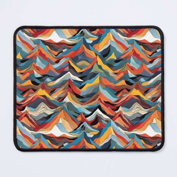 Item preview, Pattern of colorful mountains designed and sold by CreativeSparkzz.