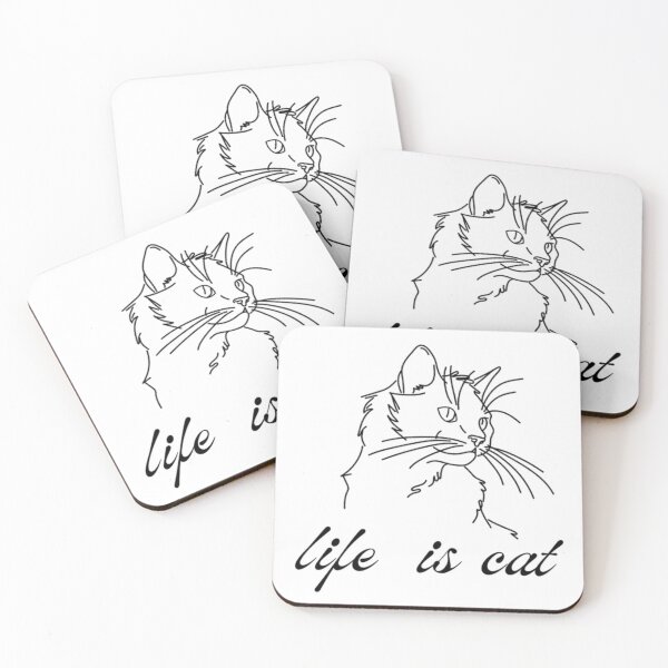 Item preview, life is cat designed and sold by AEDesigner02.