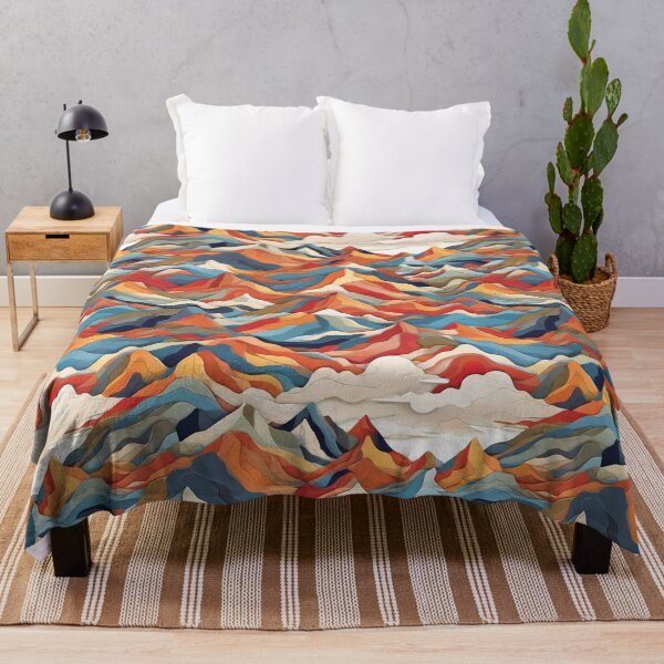 Item preview, Pattern of colorful mountains designed and sold by CreativeSparkzz.