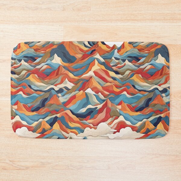 Item preview, Pattern of colorful mountains designed and sold by CreativeSparkzz.
