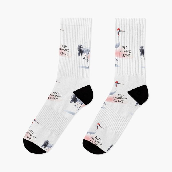 Item preview, Graceful Red-crowned Crane - Watercolor Elegance designed and sold by KNAA.