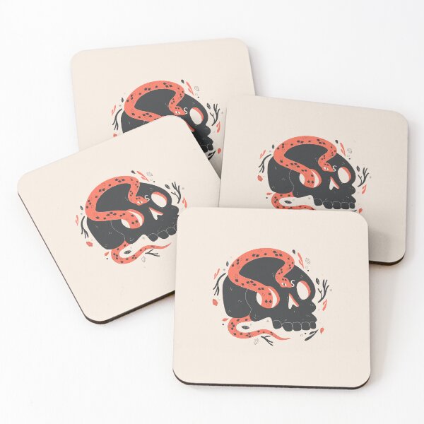 Item preview, Serpentine Enigma: Mystical Serpent in Skull Collection designed and sold by Wise-Geek.