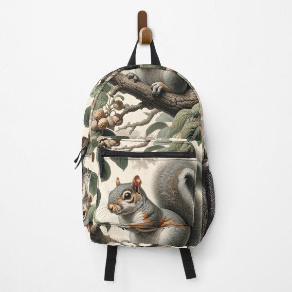 Item preview, Squirrel on a tree designed and sold by ClumsyClouds.