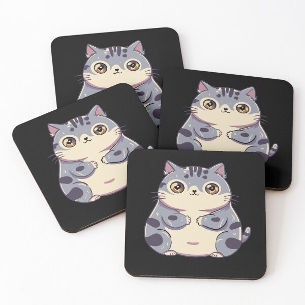 Item preview, Cute Fat Cat Stickers For Cat Lover designed and sold by CANDYFrog.