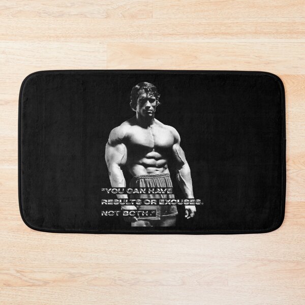 Item preview, "You can have results or excuses. Not both." Arnold Schwarzenegger Fan art. designed and sold by HuzaifaNaveedh.