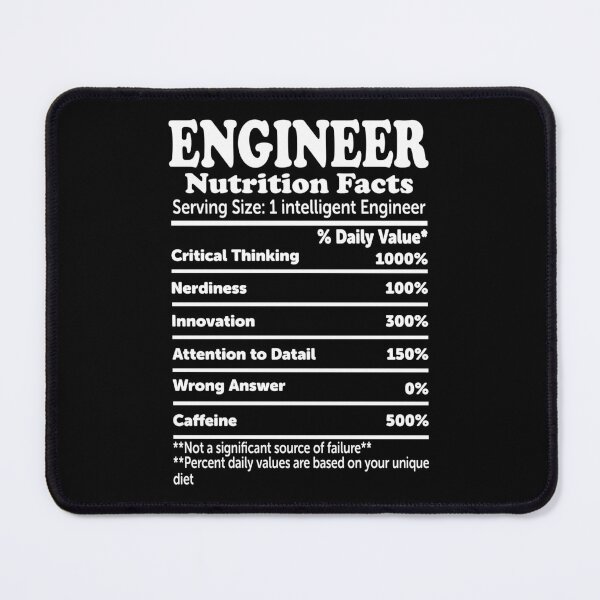 Item preview, Engineer Nutrition Facts designed and sold by ScienceCorner.