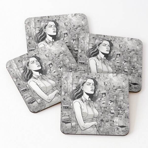 Item preview, black white lady designed and sold by rominek77.