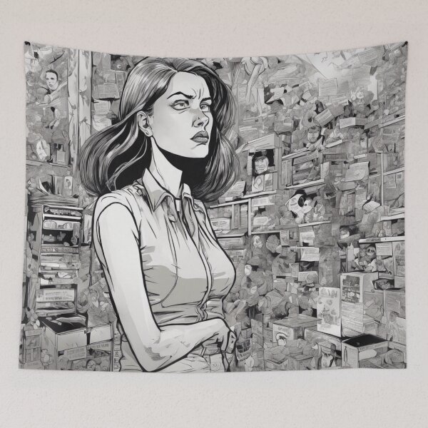 Item preview, black white lady designed and sold by rominek77.