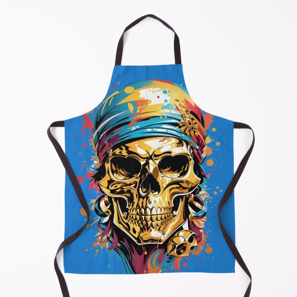 Item preview, Vibrant Pirate's Legacy: Skull Adorned with Timeless Treasures designed and sold by ArtComixHaven.