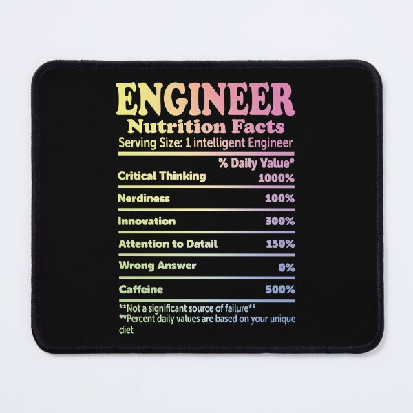 Item preview, Engineer Nutrition Facts designed and sold by ScienceCorner.