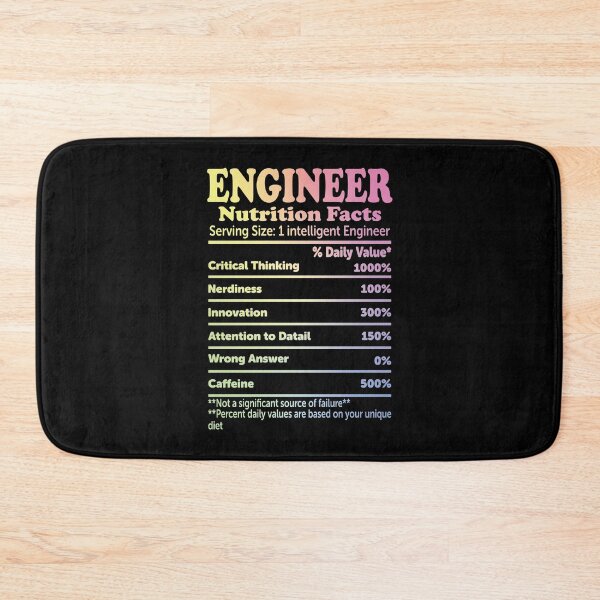 Item preview, Engineer Nutrition Facts designed and sold by ScienceCorner.