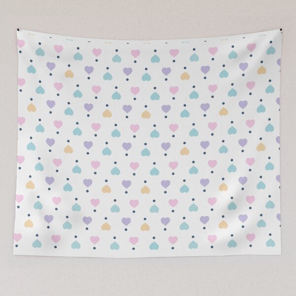 Item preview, Pastel Love Heart Pattern seamless designed and sold by graphicmeyou.