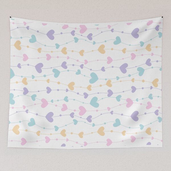 Item preview, Pastel Love Heart Pattern designed and sold by graphicmeyou.