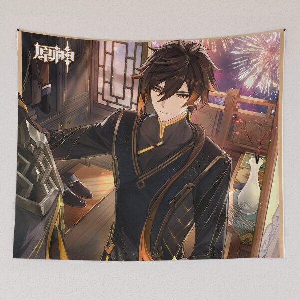 Item preview, Genshin Impact - Zhongli Official Birthday Artwork 2023 designed and sold by Krimsy.