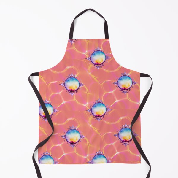 Item preview, Mystic ball electric peach pattern designed and sold by ncNatureVisions.
