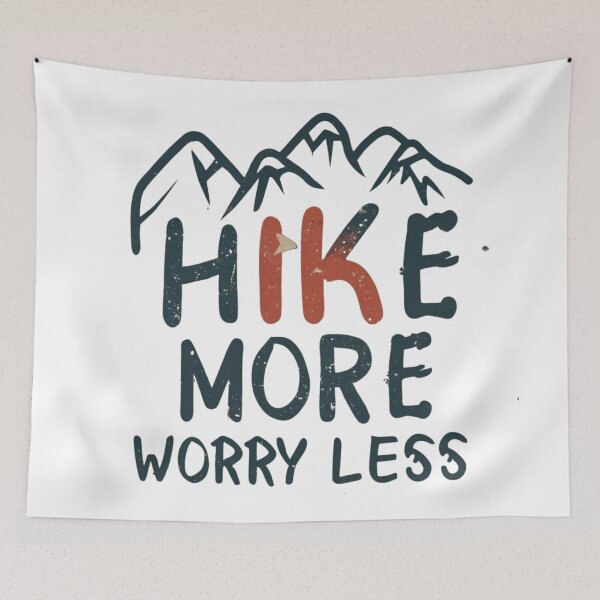 Item preview, Hike More, Worry Less designed and sold by Sketch-Shack.