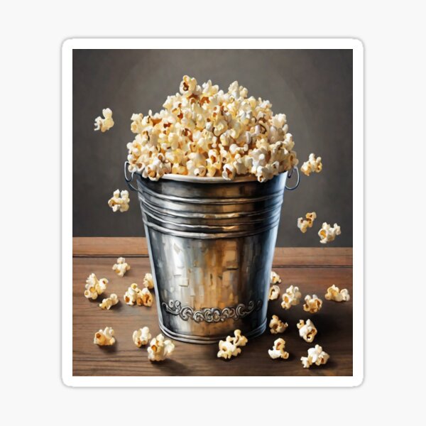 Item preview, "Popcorn in Wine Bucket: An Unconventional Combination" designed and sold by Artisticanvas.