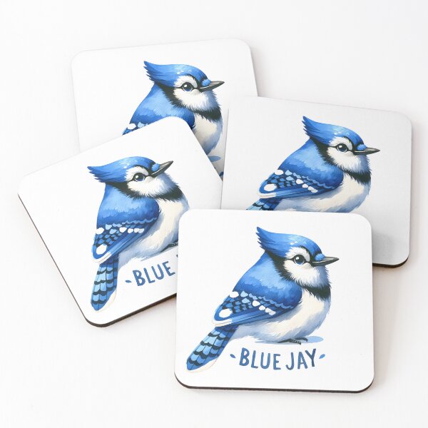 Item preview, Vibrant Blue Jay Elegance - Watercolor Wonder designed and sold by KNAA.