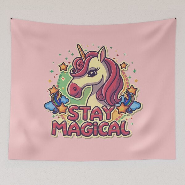 Item preview, Magical unicorn say stay magical  designed and sold by Coollzone.