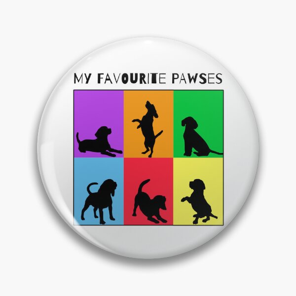 Item preview, My favourite pawses - Funny colorful dog lover design designed and sold by LexyDogs.