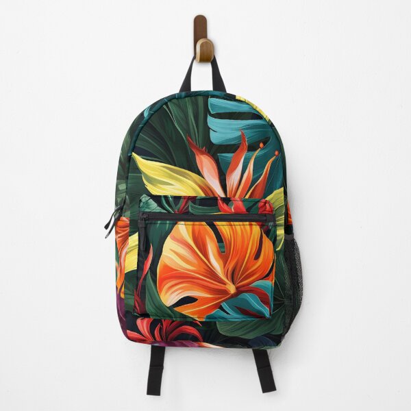 Item preview, Colorful large tropical leaves print designed and sold by dcrc.