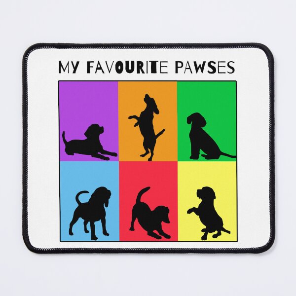 Item preview, My favourite pawses - Funny colorful dog lover design designed and sold by LexyDogs.
