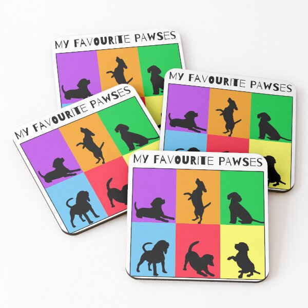 Item preview, My favourite pawses - Funny colorful dog lover design designed and sold by LexyDogs.