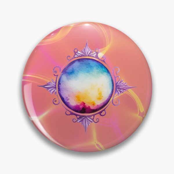 Item preview, Mystic ball electric peach pattern designed and sold by ncNatureVisions.