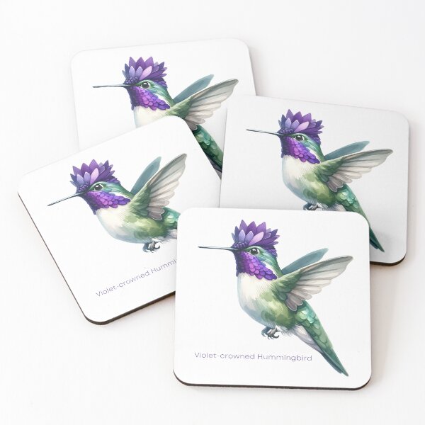 Item preview, Vibrant Violet-crowned Hummingbird - Spring Art designed and sold by KNAA.