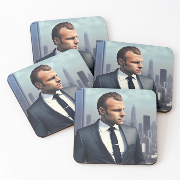 Item preview, Parisian Prestige: Macron's Metropolitan Vista designed and sold by ZuelowArt.
