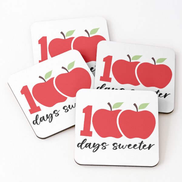 Item preview,  100 Days Sweeter Red Apples - 100 Days Of School  designed and sold by Smix Pixels.