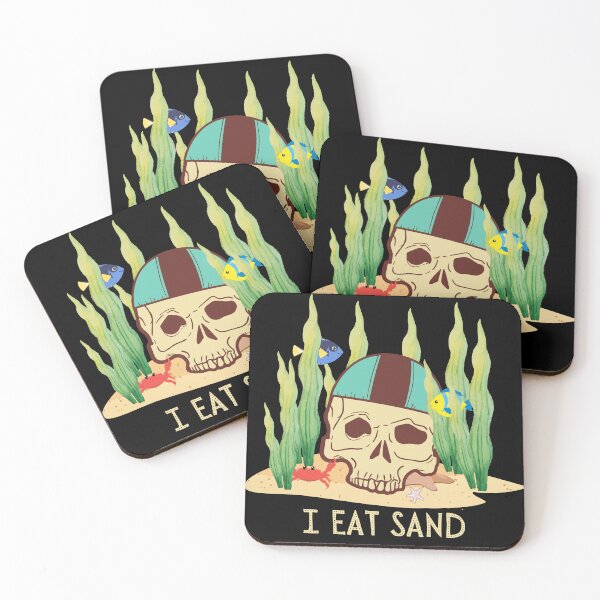 Item preview, I Eat Sand Funny Design With a Skull designed and sold by MG-MagicGallery.