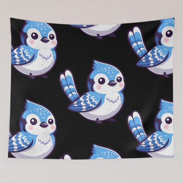 Item preview, Playful Blue Jay Cartoon designed and sold by ArtfulWeave.