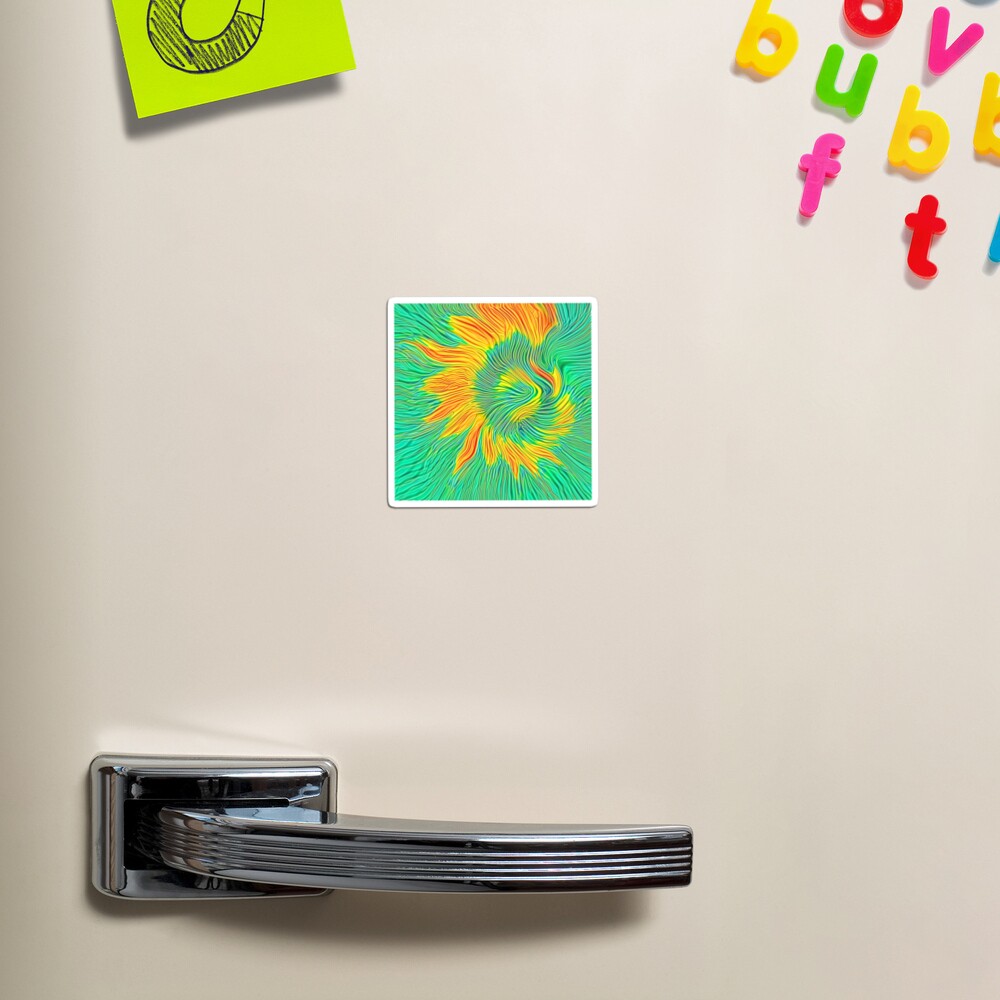 Abstract sunflower | Energy exchange Magnet