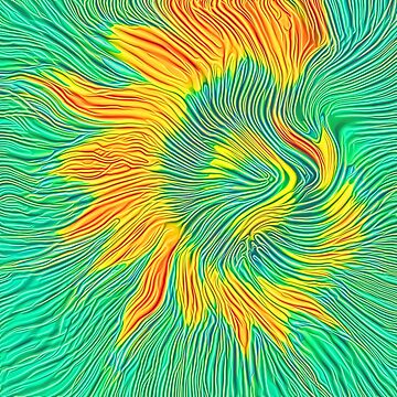 Artwork thumbnail, Abstract sunflower | Energy exchange by blackhalt