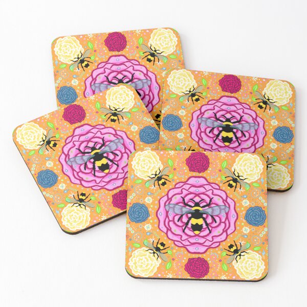 Item preview, Bees in the Garden designed and sold by LeaLightArt.