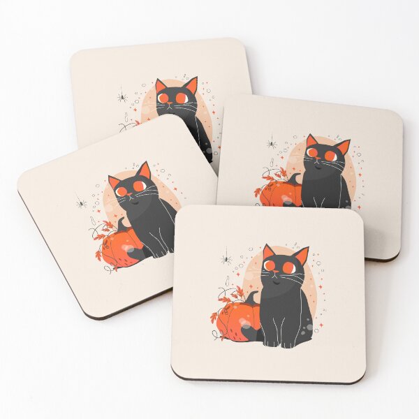 Item preview, Curious Whiskers: Black Cat & Spider Collection designed and sold by Wise-Geek.