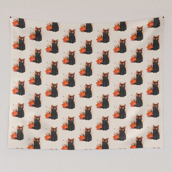 Item preview, Curious Whiskers: Black Cat & Spider Collection designed and sold by Wise-Geek.