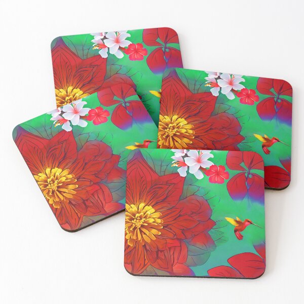 Item preview, Colibri bird in the jungle designed and sold by Kawaii Girl.