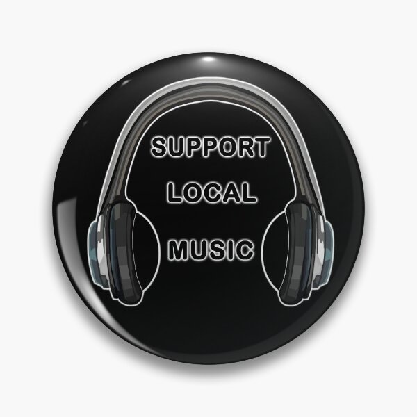 Item preview, Support Local Music Headphones designed and sold by Deborah Camp.