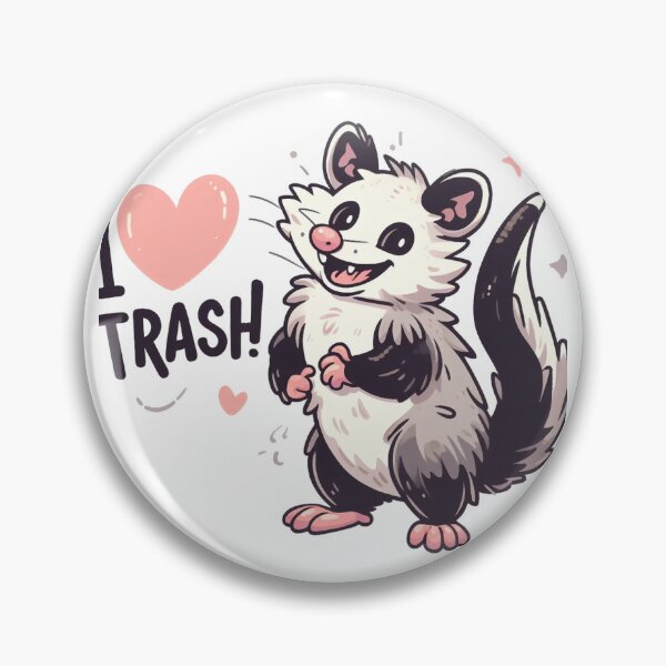 Item preview, I  LOVE TRASH Possum designed and sold by Lucky Shiba Games and More.