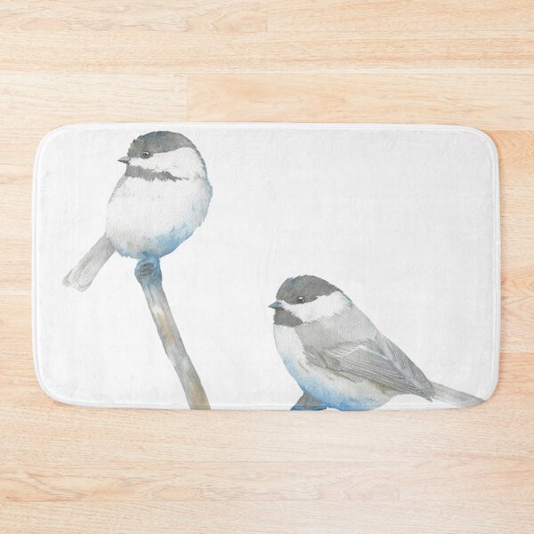 Item preview, black-capped chickadee watercolor portrait designed and sold by L'Atelier Oranjade.