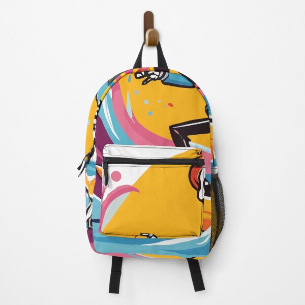 Item preview, Preppy Skeleton With Surfboard designed and sold by Bomba Visual.